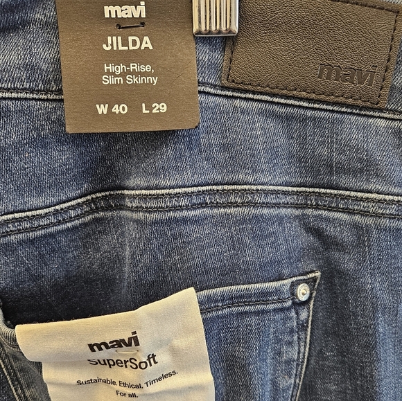 Mavi Jilda High Rise Slim Skinny Tencel Supersoft Denim Jeans NEW - Picture 5 of 8